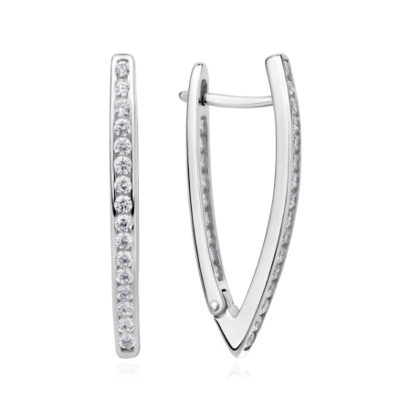 Купить оптом серьги из серебра с фианитами 2340205364л от Krasnoe