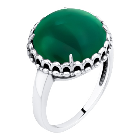 Купить оптом кольцо из серебра с агатом 1310395793-60 от Krasnoe