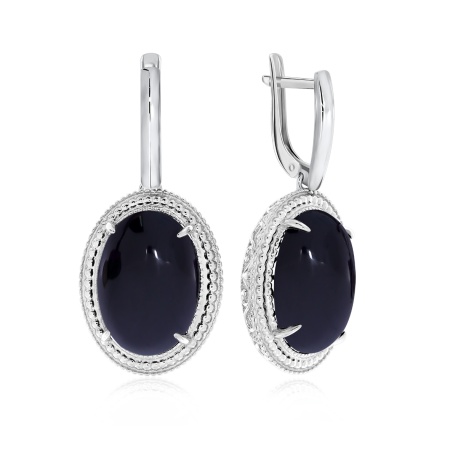 Купить оптом серьги из серебра с агатами 2310390963-20 от Krasnoe