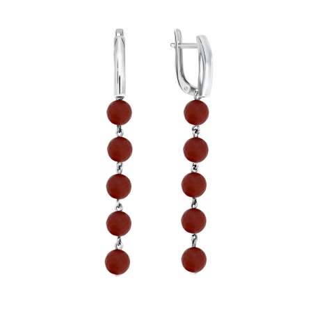 Купить оптом серьги из серебра с агатами 2340650308-40 от Krasnoe