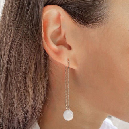 Купить оптом серьги из серебра с агатами 2340390710-9-10 от Krasnoe