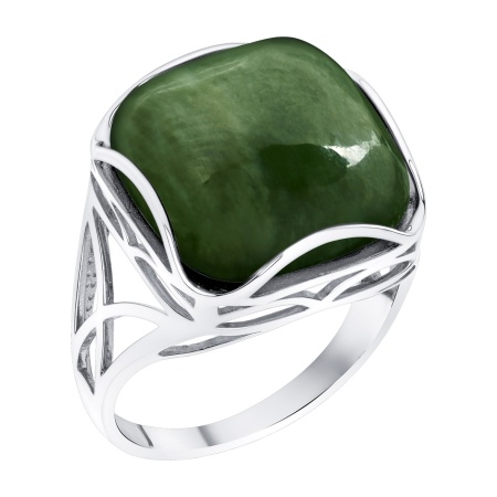 Купить оптом кольцо из серебра с нефритом 1340355134 от Krasnoe