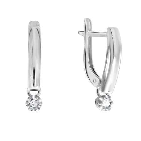 Купить оптом серьги из серебра с фианитами 2340200025-1 от Krasnoe