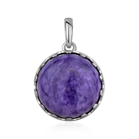 Купить оптом подвеска из серебра с чароитом 3340466601 от Krasnoe