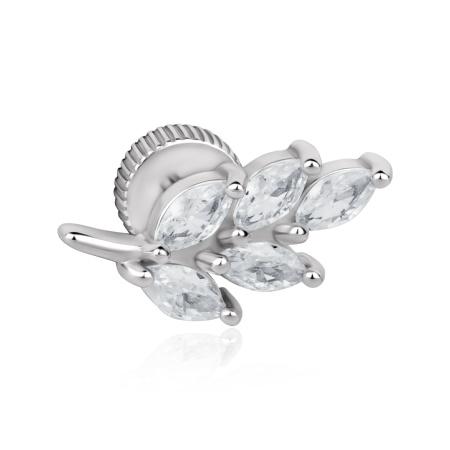 Купить оптом серьга из серебра с фианитами 2340204921 от Krasnoe