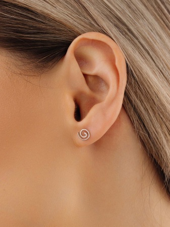 Купить оптом пусеты из серебра без вставок 2340402139 от Krasnoe