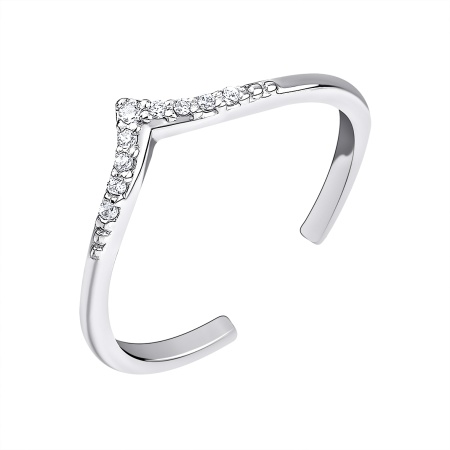 Купить оптом кольцо из серебра с фианитами 1340201741 от Krasnoe