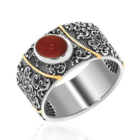 Купить оптом кольцо из серебра с агатом 1317391367-31 от Krasnoe