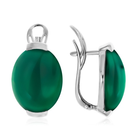 Купить оптом серьги из серебра с агатами 2340393416-60 от Krasnoe