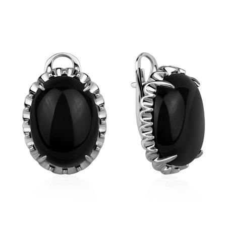 Купить оптом серьги из серебра с агатами 2340396312-20 от Krasnoe