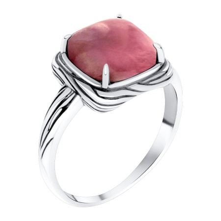 Купить оптом кольцо из серебра с родонитом 1310455802 от Krasnoe