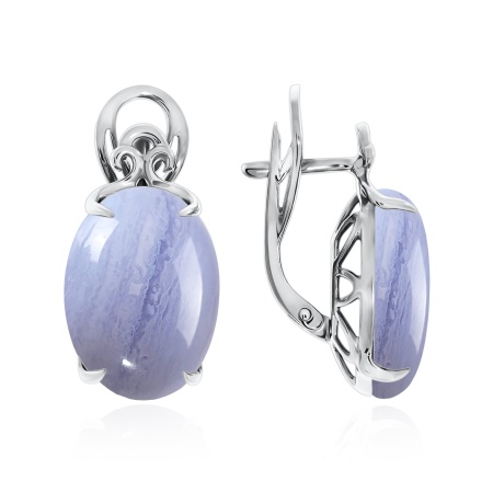 Купить оптом серьги из серебра с агатами 2340390112-84 от Krasnoe