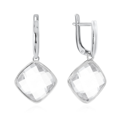 Купить оптом серьги из серебра с хрусталём 2340522946 от Krasnoe