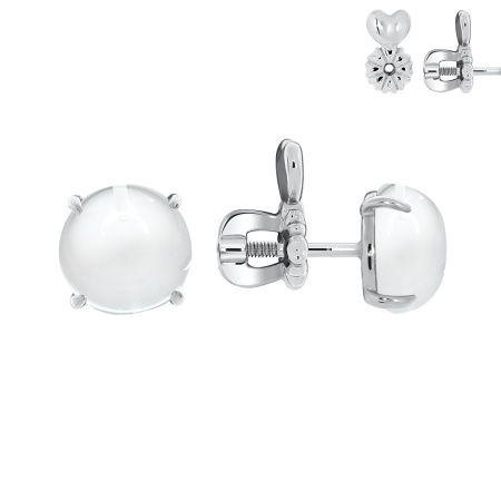 Купить оптом пусеты из серебра с хрусталём П340522680 от Krasnoe