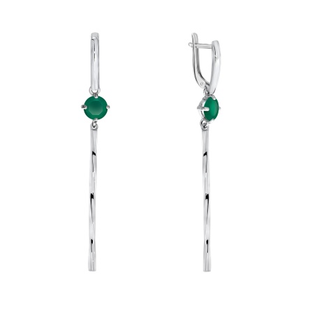 Купить оптом серьги из серебра с агатами 2340390826-60 от Krasnoe