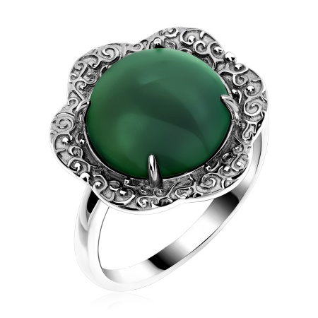 Купить оптом кольцо из серебра с агатом 1310395178-60 от Krasnoe