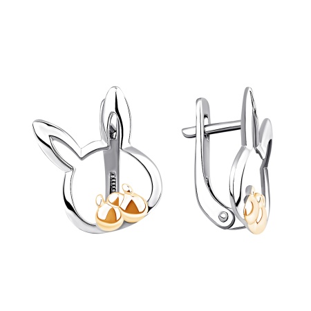 Купить оптом серьги из серебра без вставок 2350405210 от Krasnoe