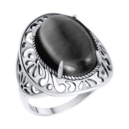 Купить оптом кольцо из серебра с кошачий глазом 1310265787-21 от Krasnoe