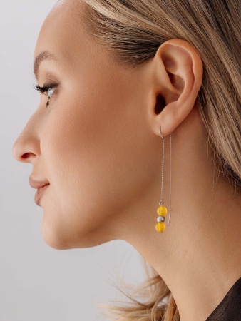 Купить оптом серьги из серебра с агатами 2340390714-1-50 от Krasnoe