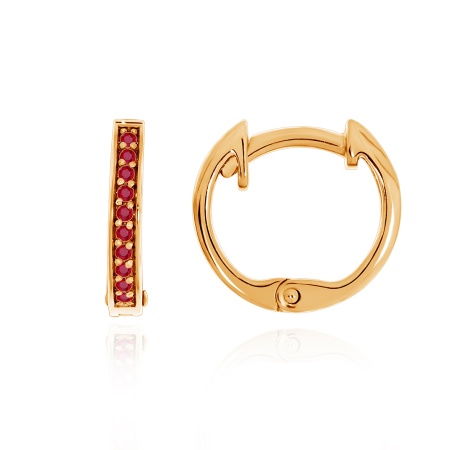 Купить оптом серьги из серебра с натуральными корундами 2320160176-37 от Krasnoe