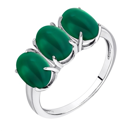 Купить оптом кольцо из серебра с агатами 1340395159-60 от Krasnoe