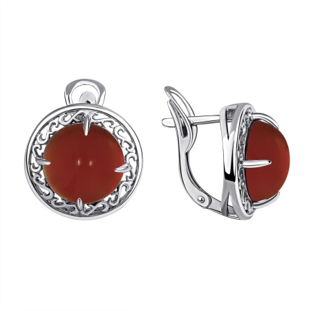 Купить оптом серьги из серебра с агатами 2340391942-31 от Krasnoe