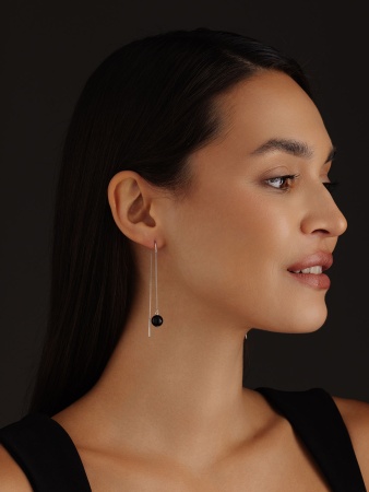 Купить оптом серьги из серебра с агатами 2340390712-1-20 от Krasnoe