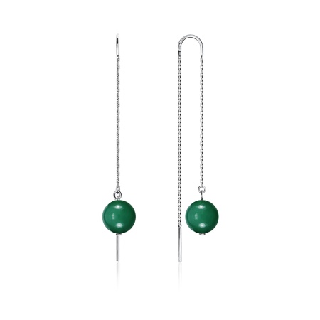 Купить оптом серьги из серебра с агатами 2340390712-2-60 от Krasnoe