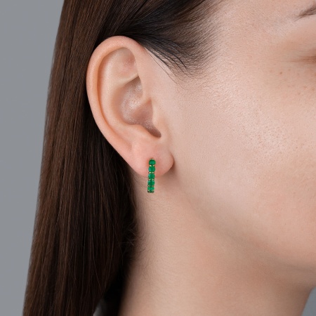 Купить оптом серьги из серебра с агатами 2318391319-60 от Krasnoe