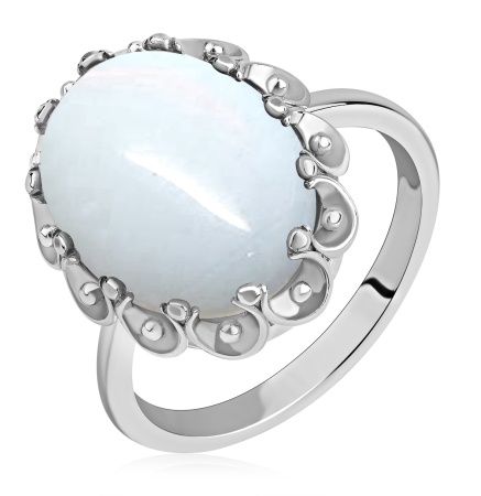 Купить оптом кольцо из серебра с лунным камнем 1340935091 от Krasnoe