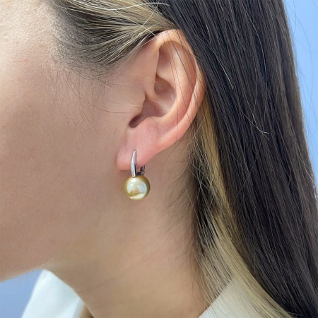 Купить оптом серьги из серебра с жемчугами 2340244318-43 от Krasnoe