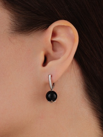 Купить оптом серьги из серебра с агатами 2340390307-2-20 от Krasnoe