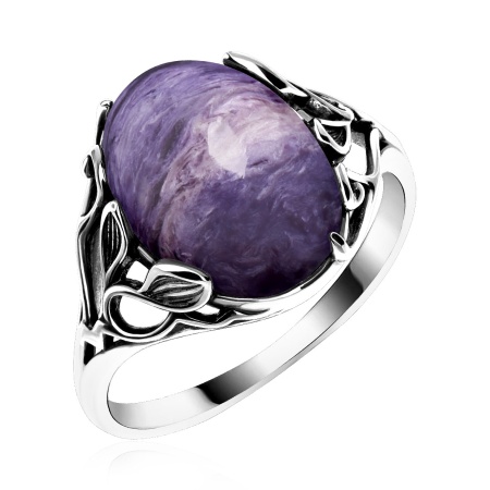 Купить оптом кольцо из серебра с чароитом 1310465167 от Krasnoe