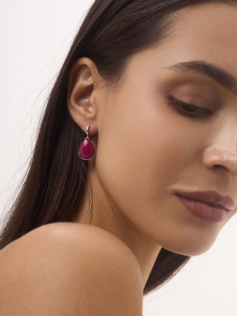 Купить оптом серьги из серебра с агатами 2340395938-37 от Krasnoe