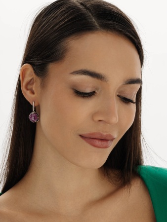 Купить оптом серьги из серебра с фианитами 2340201708-92 от Krasnoe