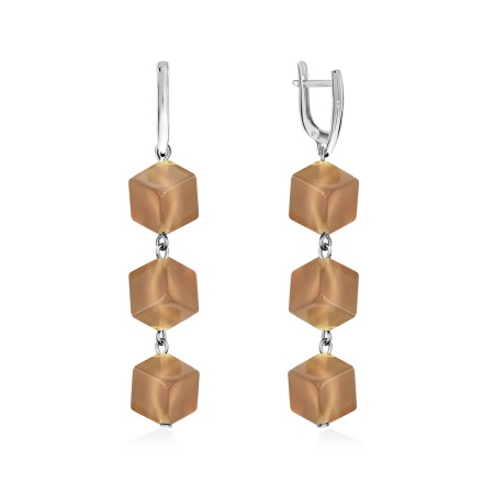 Купить оптом серьги из серебра с агатами 2340390311-40 от Krasnoe