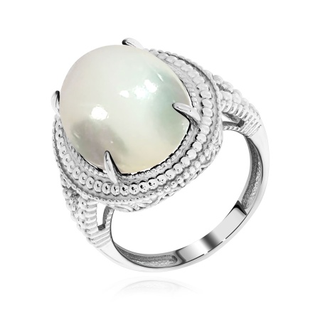Купить оптом кольцо из серебра с перламутром 1340490963 от Krasnoe