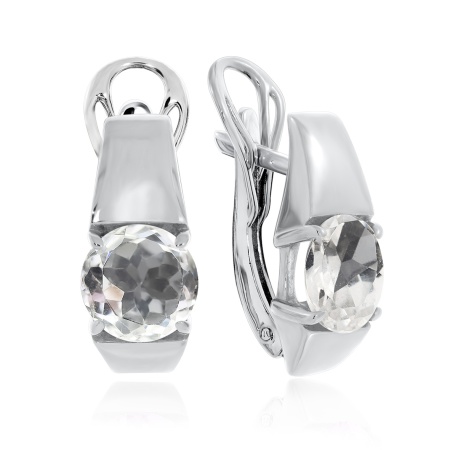 Купить оптом серьги из серебра с хрусталём 2340521118 от Krasnoe