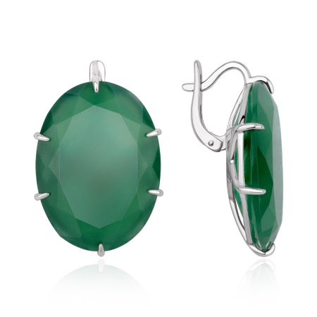 Купить оптом серьги из серебра с агатами 2340395763-60 от Krasnoe