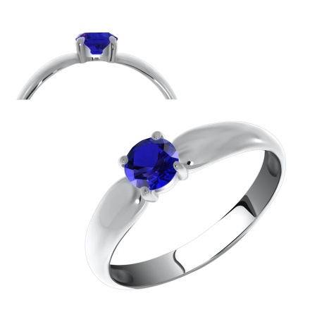 Купить оптом кольцо из серебра с ситаллом 1340880257-80 от Krasnoe