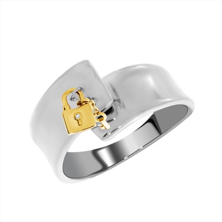 Купить оптом кольцо из серебра с фианитами 1350201733л-2 от Krasnoe