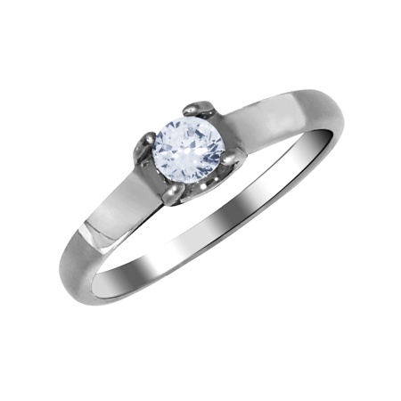 Купить оптом кольцо из серебра с фианитом 1340200048 от Krasnoe