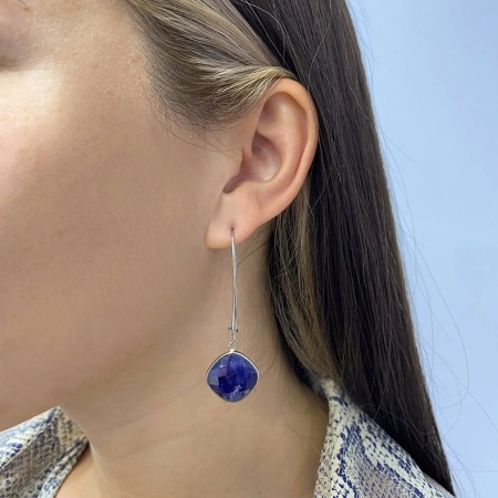 Купить оптом серьги из серебра с агатами 2340392962-80 от Krasnoe