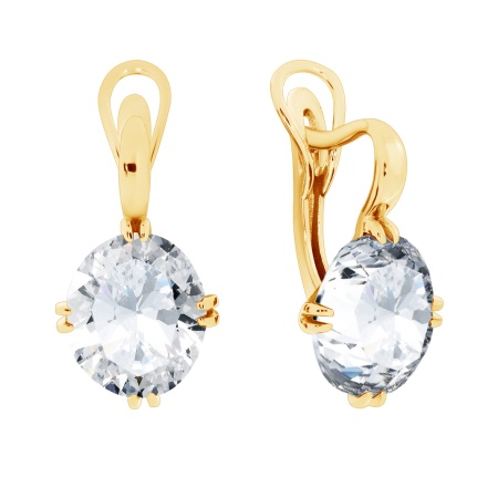 Купить оптом серьги из серебра с фианитами 2320201497 от Krasnoe