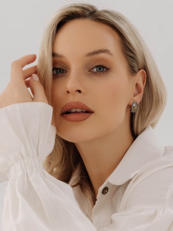 Купить оптом серьги из серебра с топазами 2317071765-73 от Krasnoe