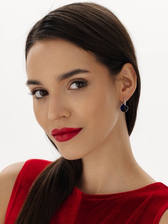 Купить оптом серьги из серебра с кристалл ювелирныйами 2340294318-80 от Krasnoe