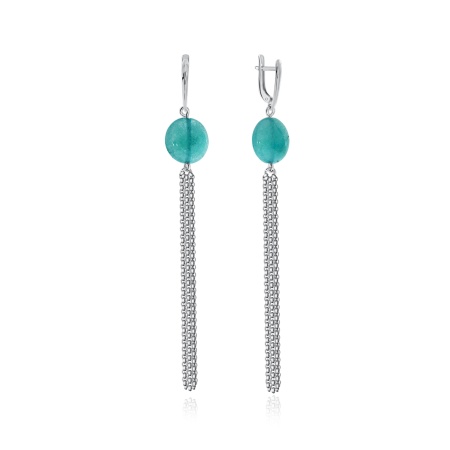 Купить оптом серьги из серебра с агатами 2340652317-70 от Krasnoe