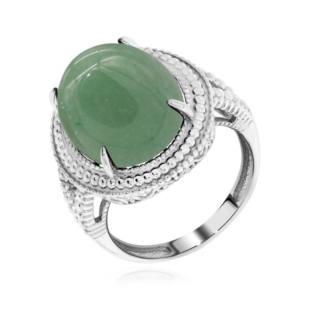 Купить оптом кольцо из серебра с нефритом 1340350963 от Krasnoe