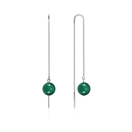 Купить оптом серьги из серебра с агатами 2340390710-1-6-60 от Krasnoe