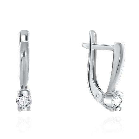 Купить оптом серьги из серебра с фианитами 2340200026 от Krasnoe